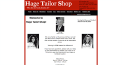 Desktop Screenshot of hagetailorshop.com